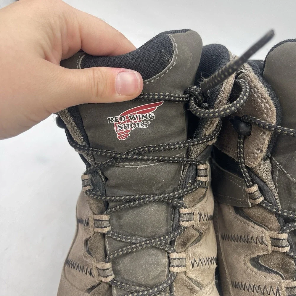 Red Wing 8670 Boots Mens 10.5 D Waterproof Hiking Suede Leather Trail Brown